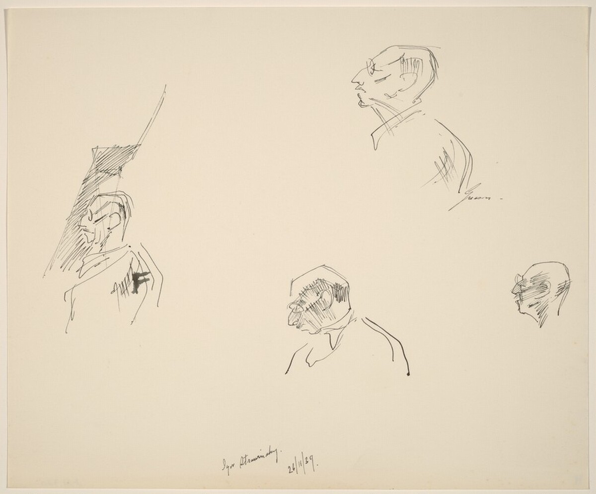 Igor Stravinsky - Head Studies by Donald Carlisle Greason