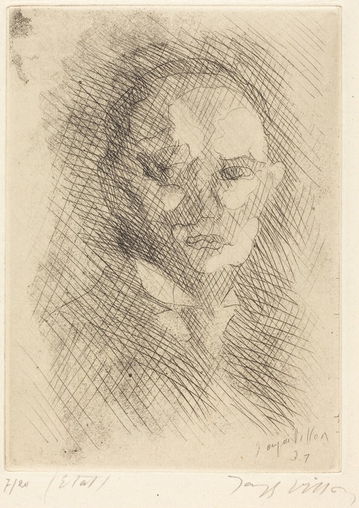 Portrait of J.P. (J. Patrelle) by Jacques Villon