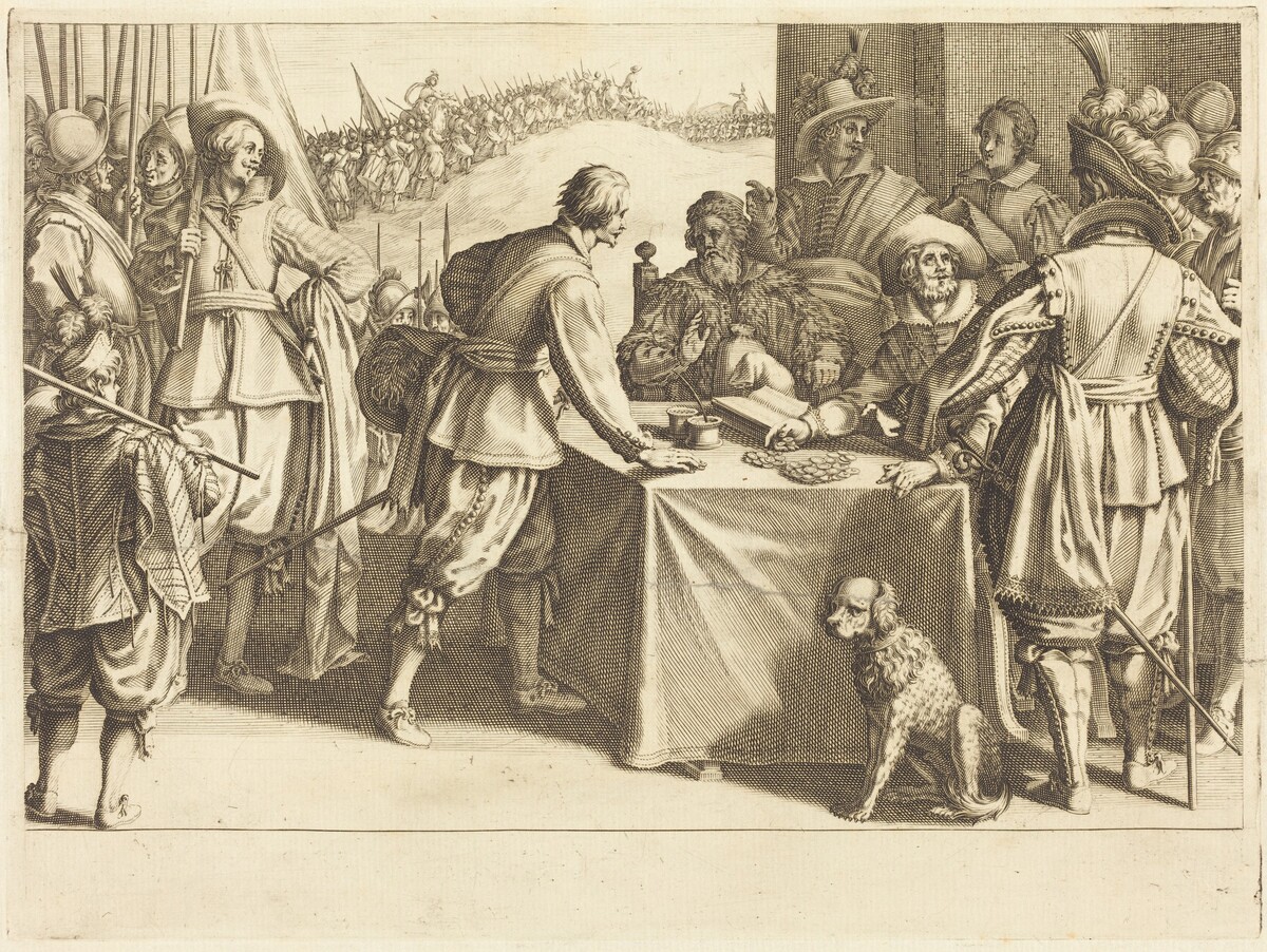 The Hiring of the Troops by Jacques Callot