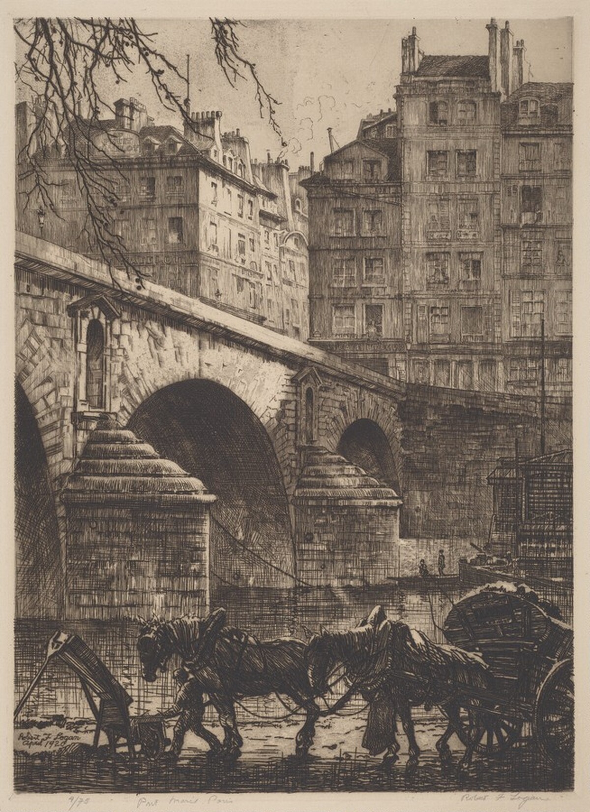 Ponte Marie, Paris by Robert Fulton Logan