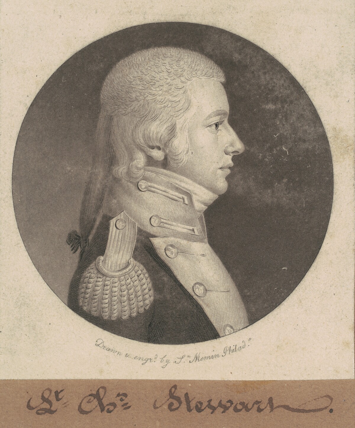 Charles Stewart by Charles B. J. Févret de Saint-Mémin