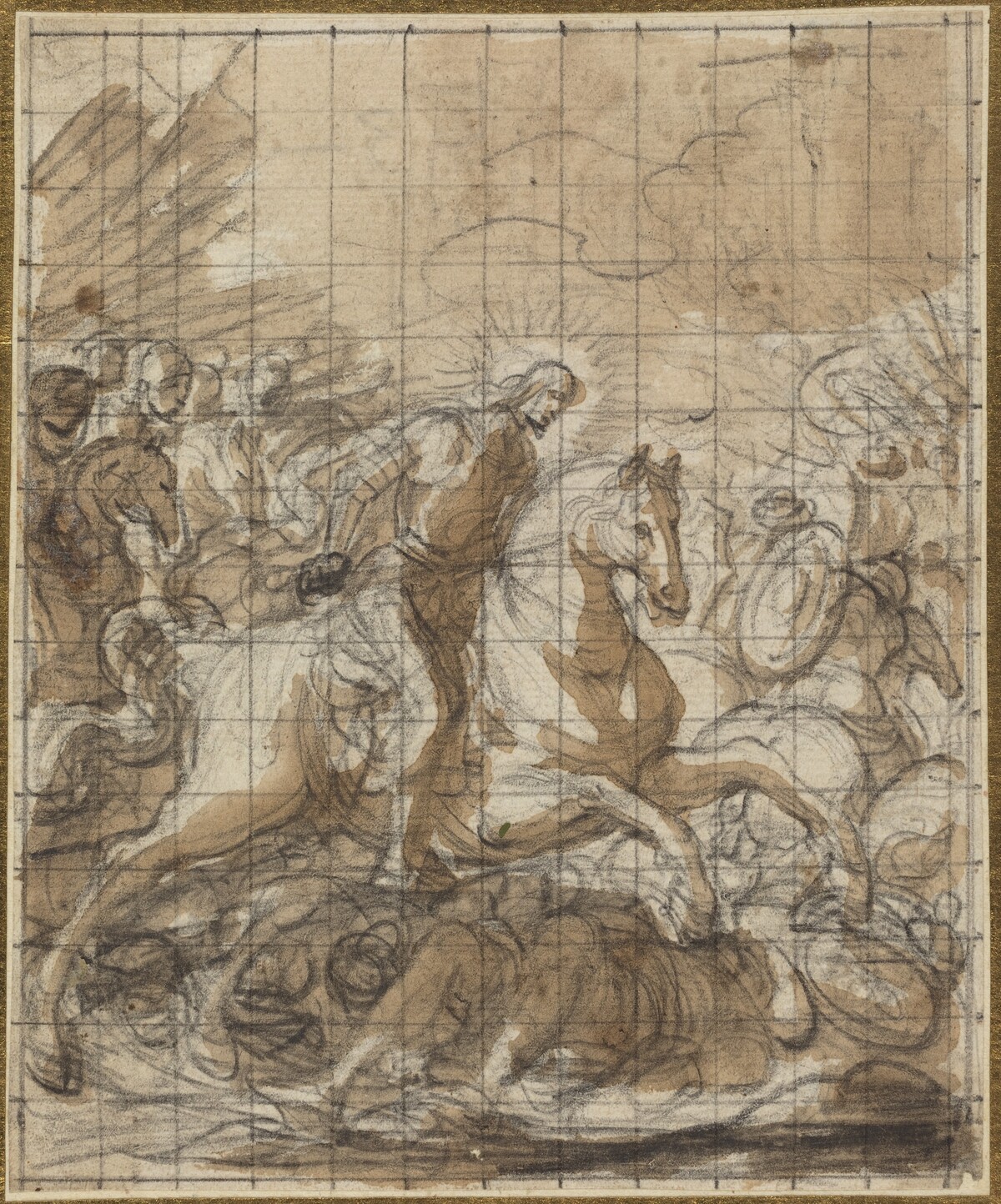 Saint James Defeating the Infidels by Italian 17th or 18th Century