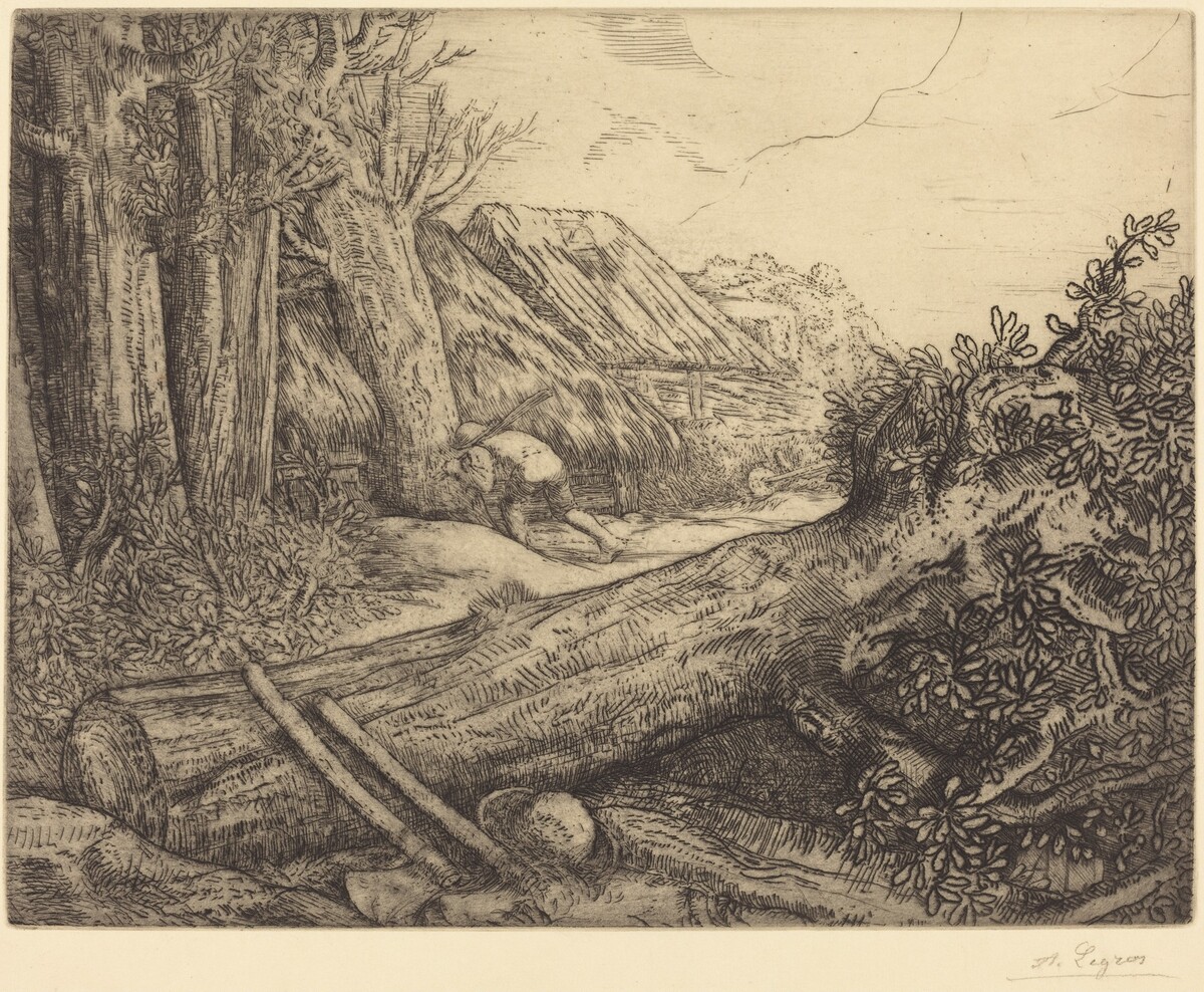 At the Home of the Woodcutters (Chez les bocherons) by Alphonse Legros