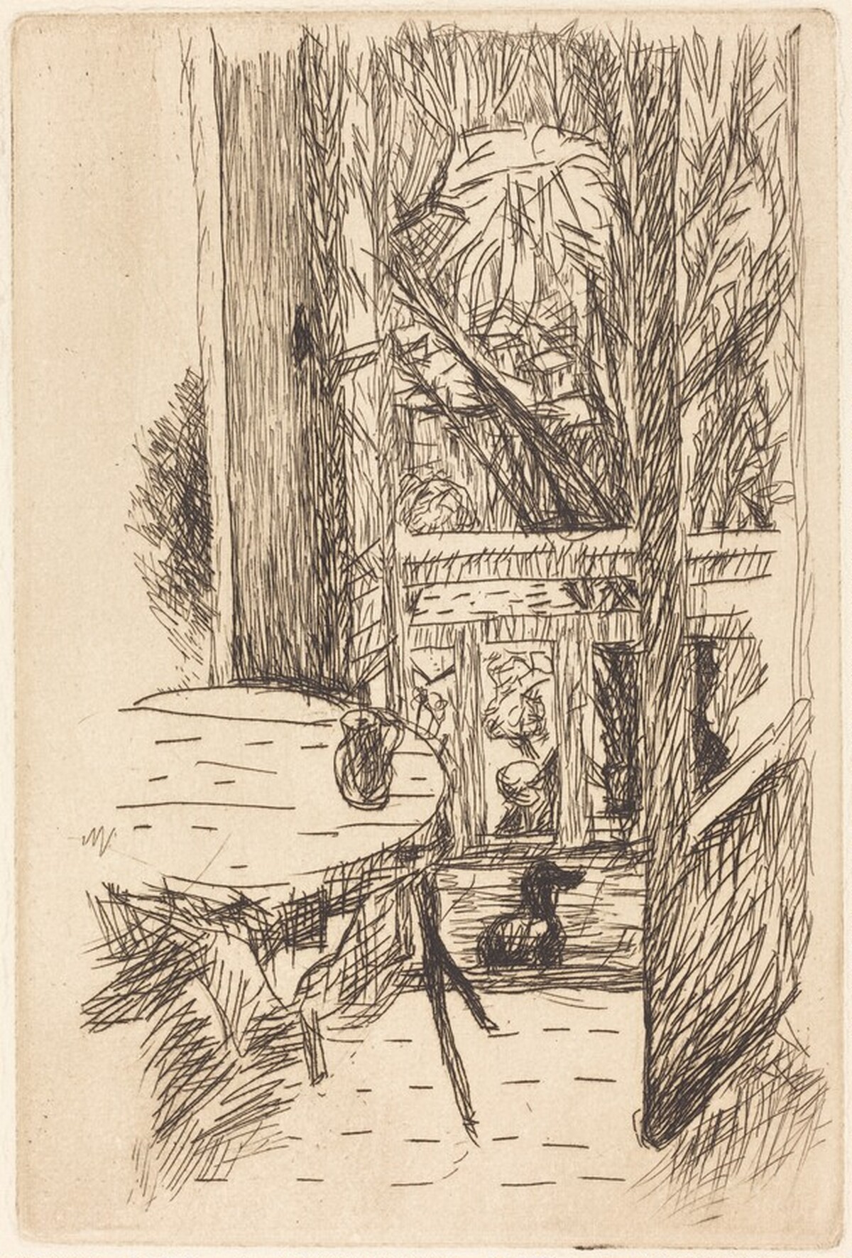 French Window (La Porte-fenêtre) by Pierre Bonnard