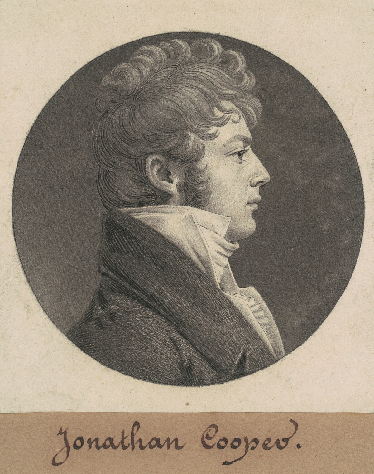 Williams Carter by Charles B. J. Févret de Saint-Mémin