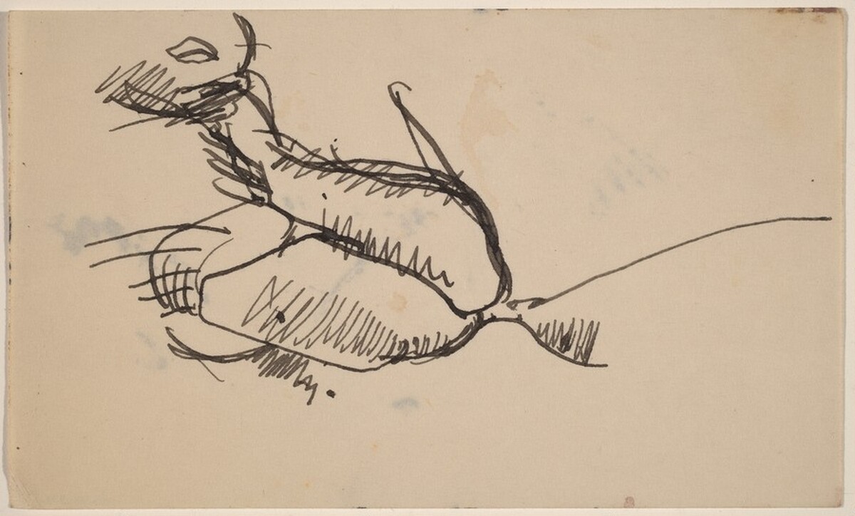 Seated Figure, Arms Crossed, Left Hand Tucked under Chin by Mark Rothko