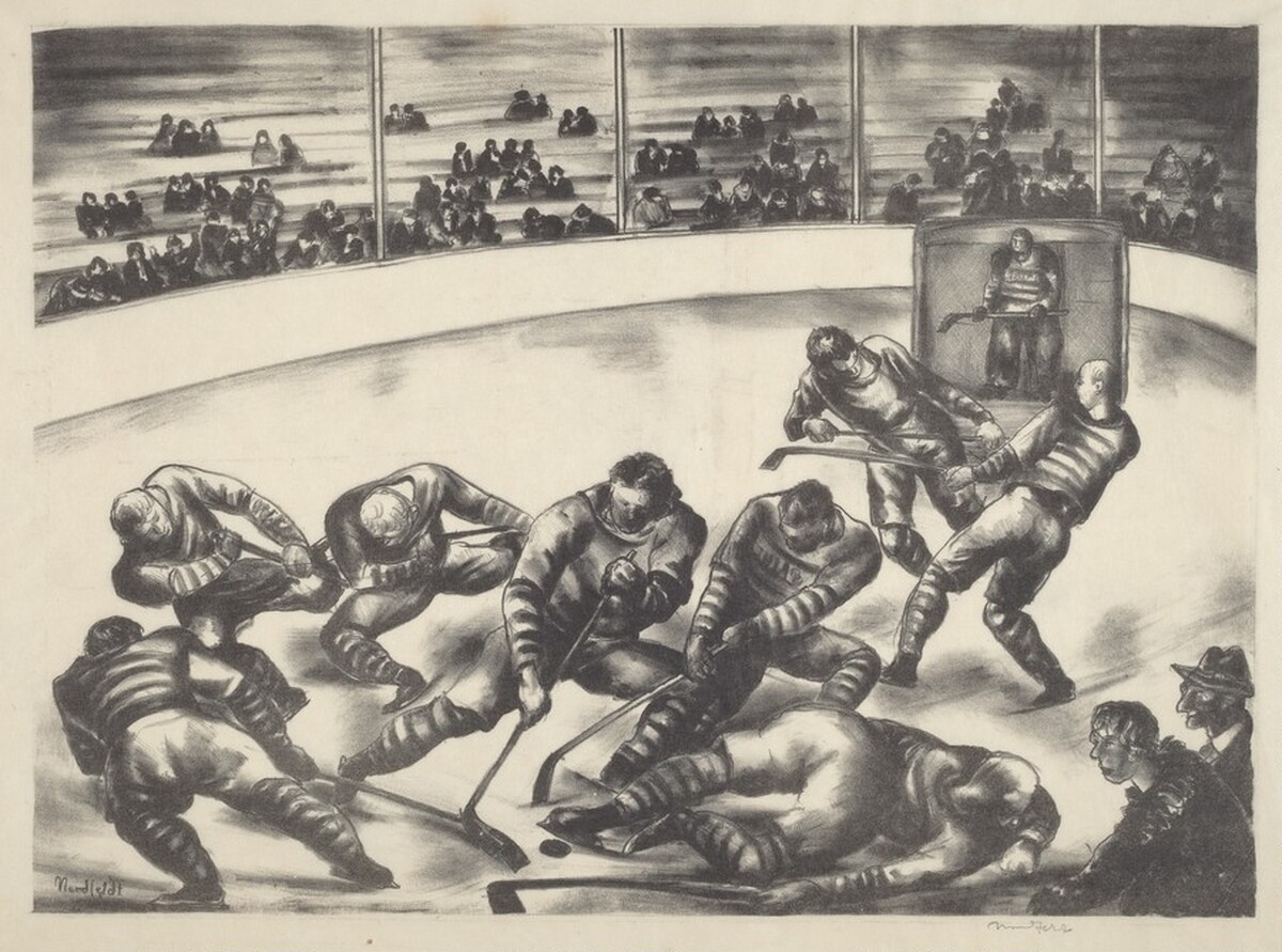 Untitled (Ice Hockey) by Bror Julius Olsson Nordfeldt