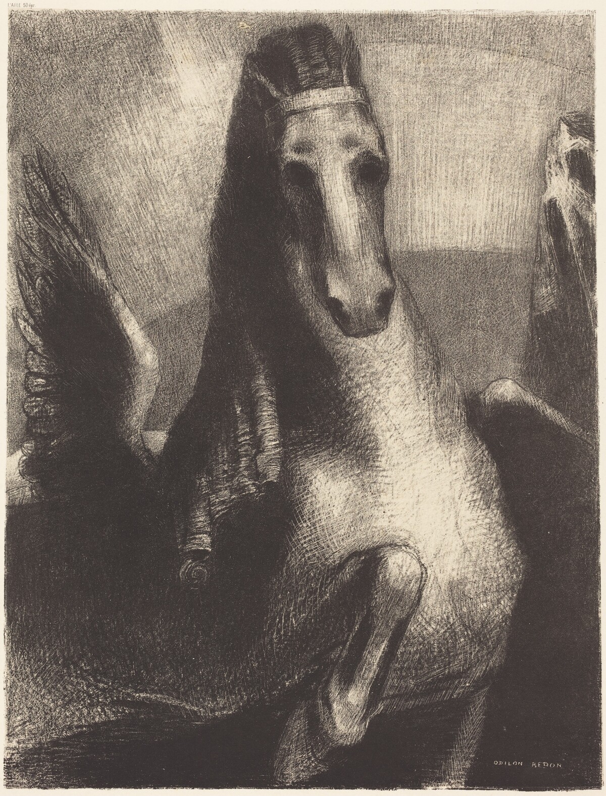 L'Aile (The Wing) by Odilon Redon