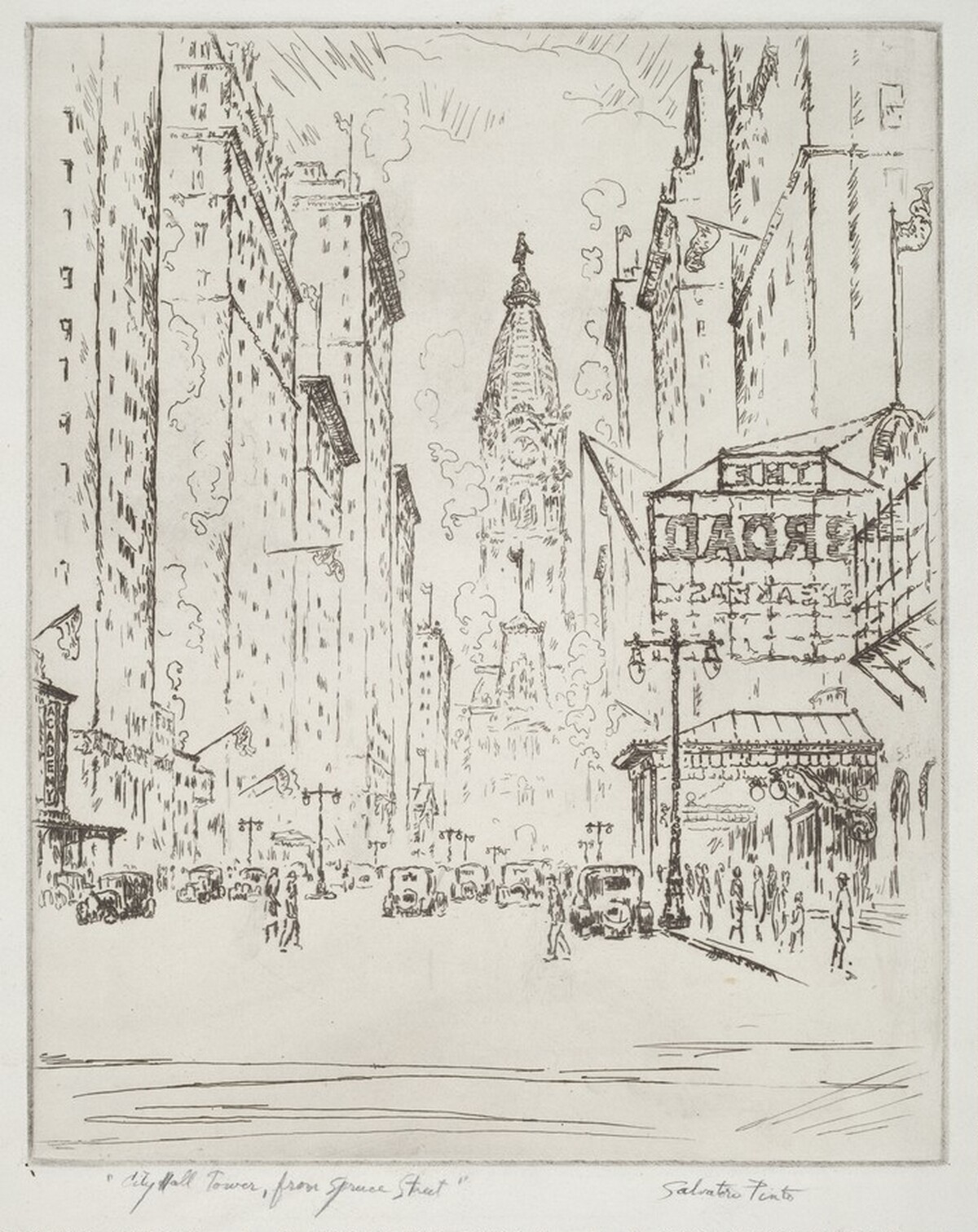 City Hall Tower, From Spruce Street by Salvatore Pinto
