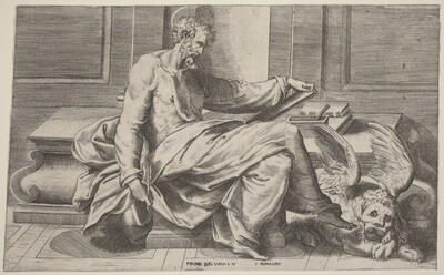 Saint Mark Writing His Gospels