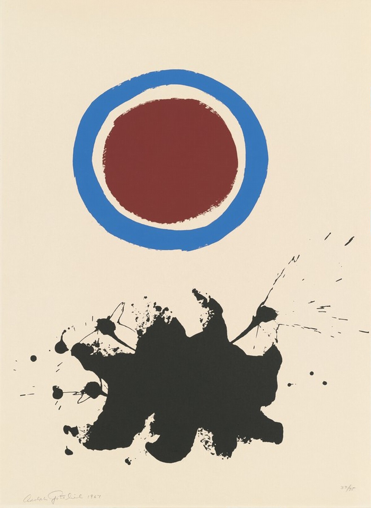 Blue Halo by Adolph Gottlieb