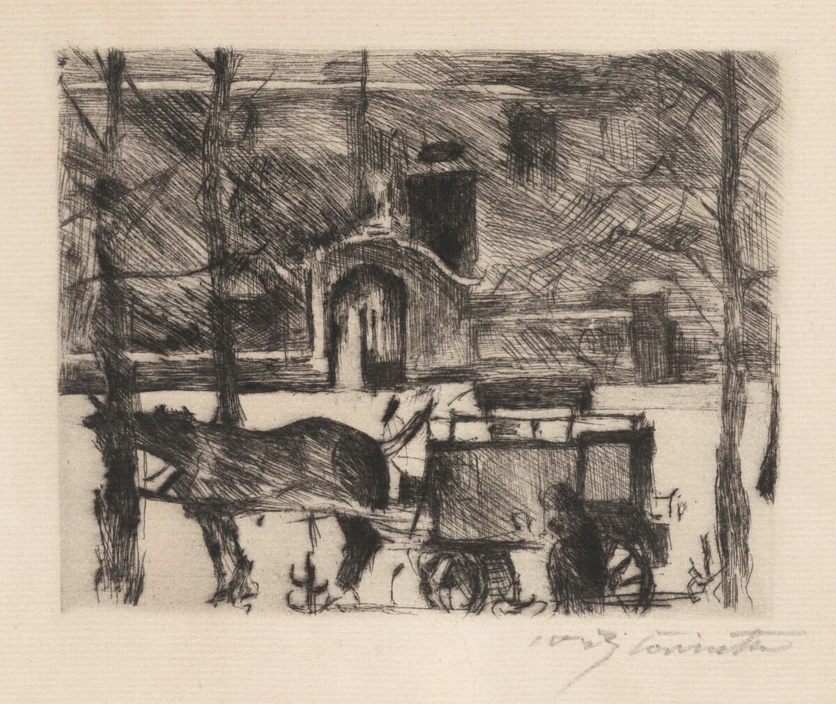 Milchwagen (Milk Wagon) by Lovis Corinth