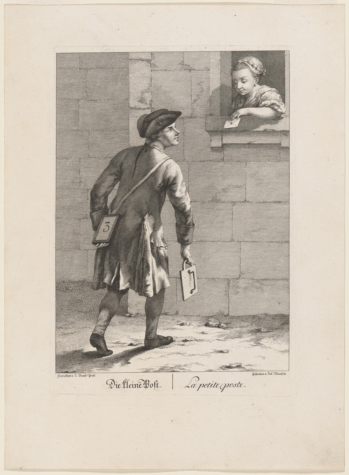 Die kleine Post (The Small Post) by Sebastian Mansfeld after Johann Christian Brand