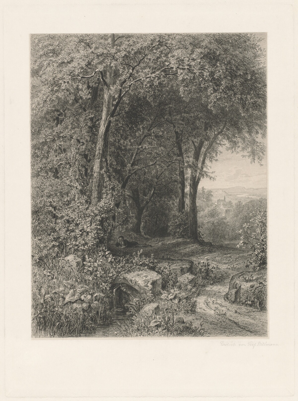 Summer by Eduard Willmann, after Julius Mařák