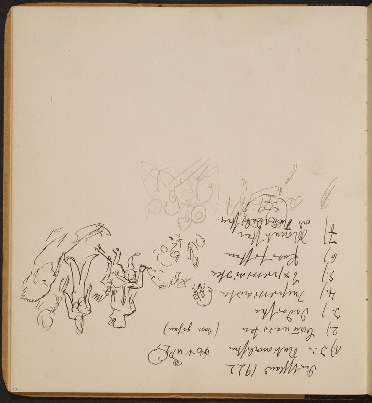 Notizen und kleine Skizzen (Notes and Small Sketches) [p. 22] by Max Beckmann