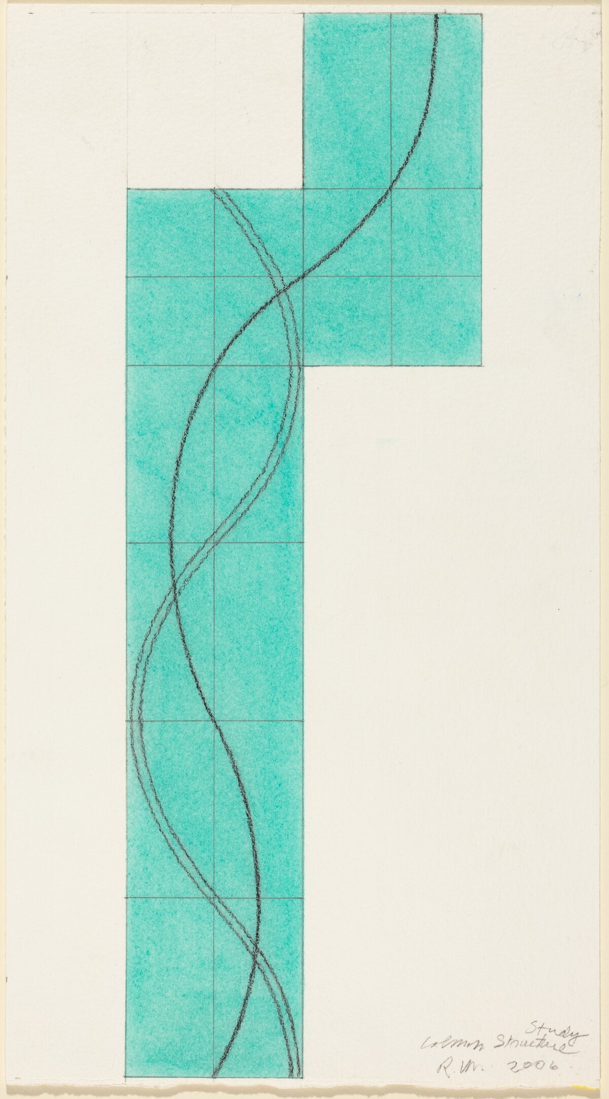 Study for Column Structure by Robert Mangold