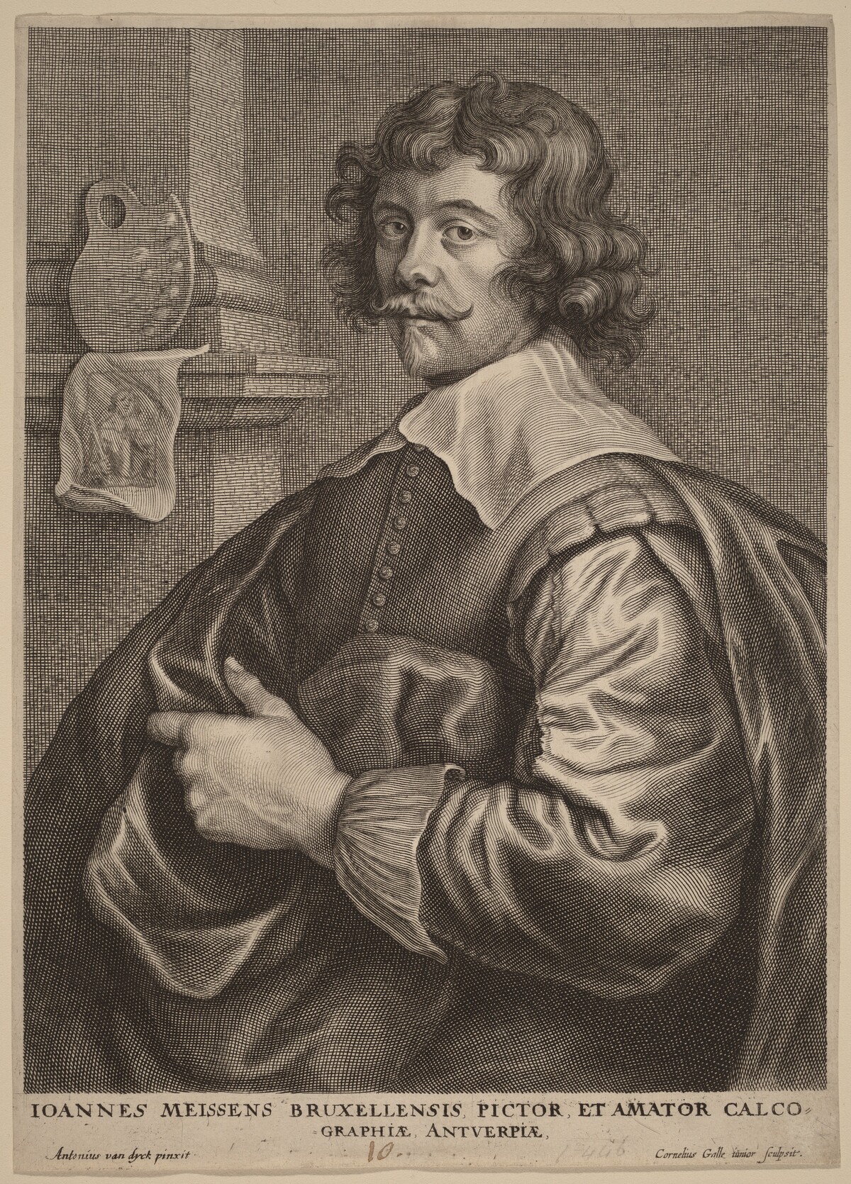 Joannes Meyssens by Cornelis Galle I after Sir Anthony van Dyck