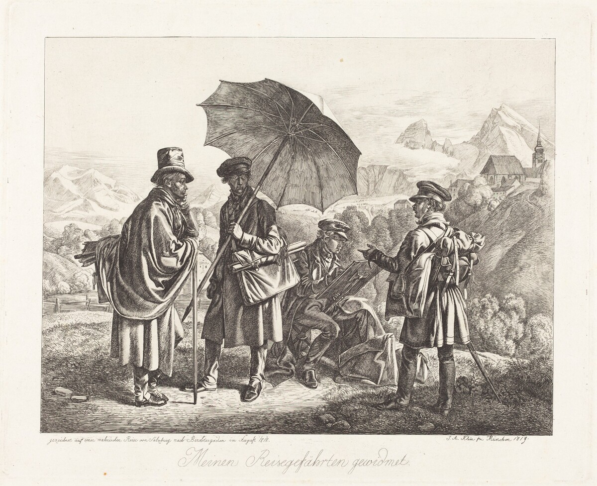 Painters on Their Travels (Die Maler auf der Reise) by Johann Adam Klein