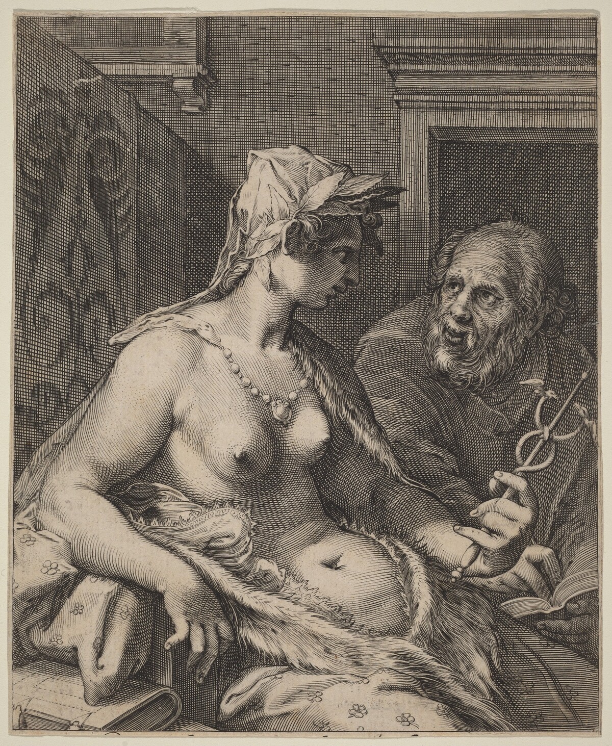 Poetry by Cornelis Jacobsz Drebbel, after Hendrik Goltzius