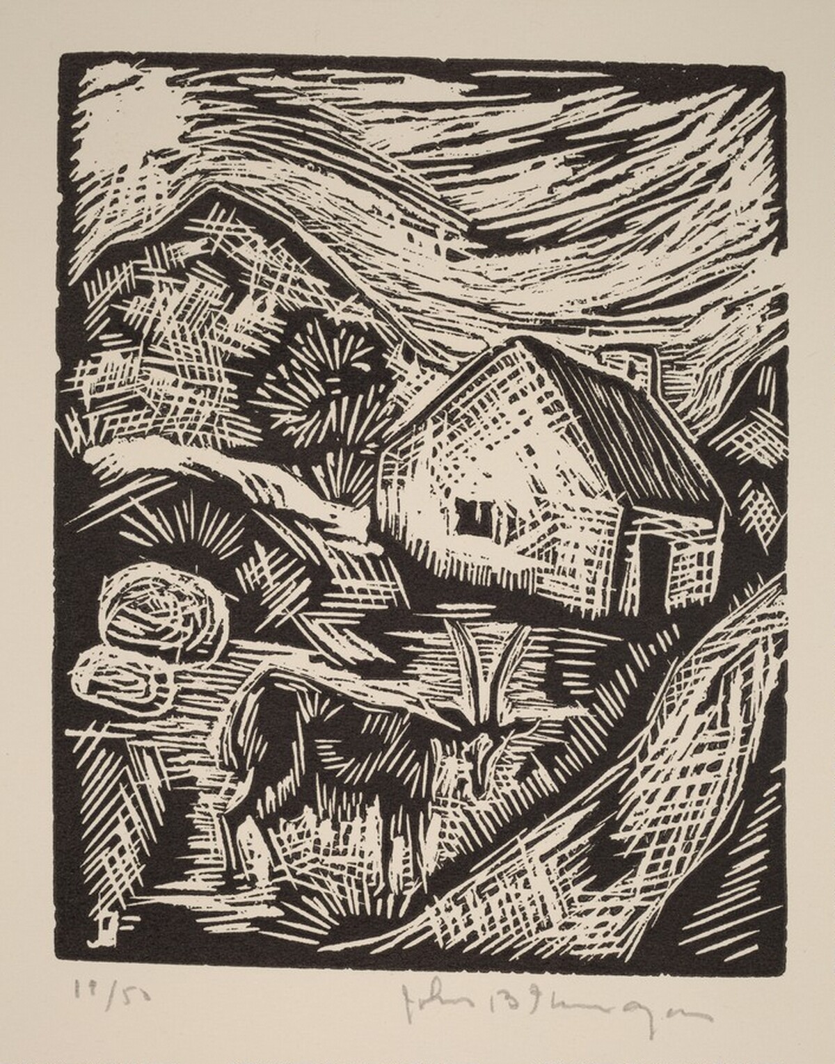 Untitled (Landscape With Goat) by John B. Flannagan