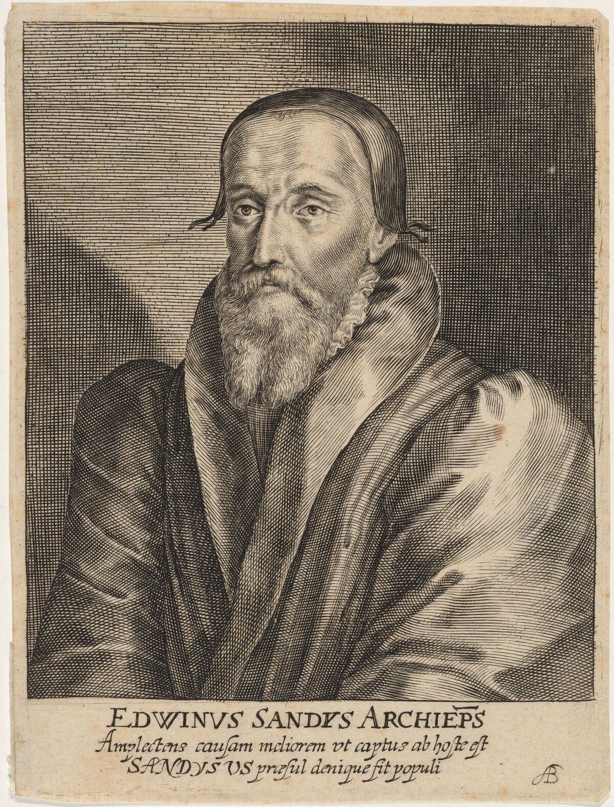Edwin Sandys, Archbishop of York by Willem de Passe and Magdalena de Passe