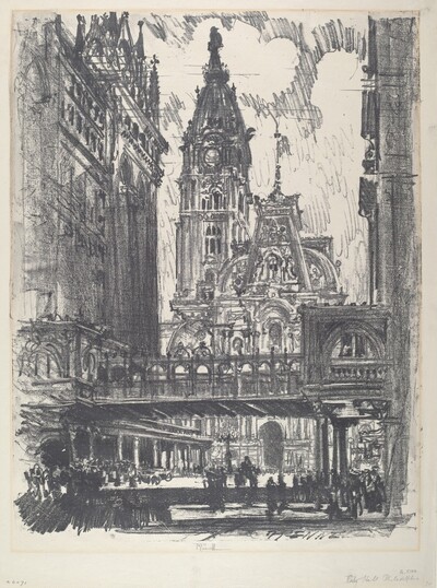 The City Hall and Bridge across Market Street