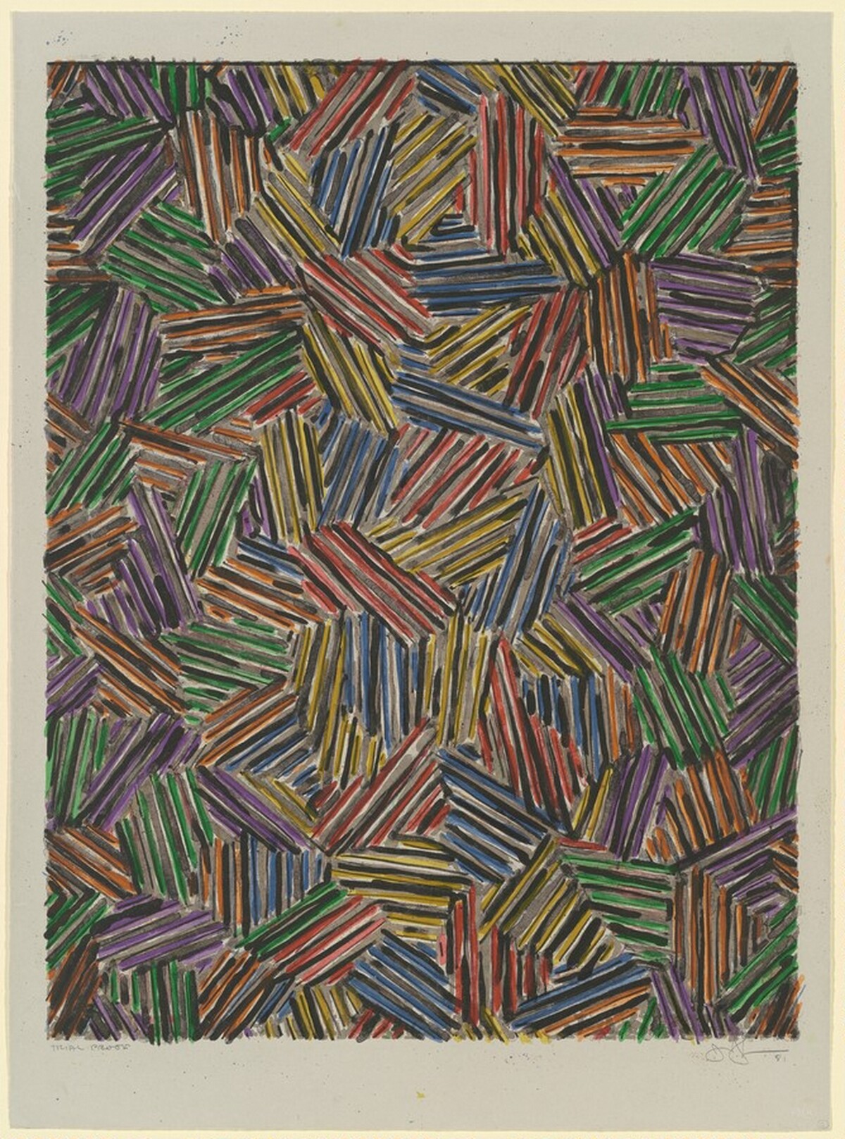 Cicada [trial proof] by Jasper Johns