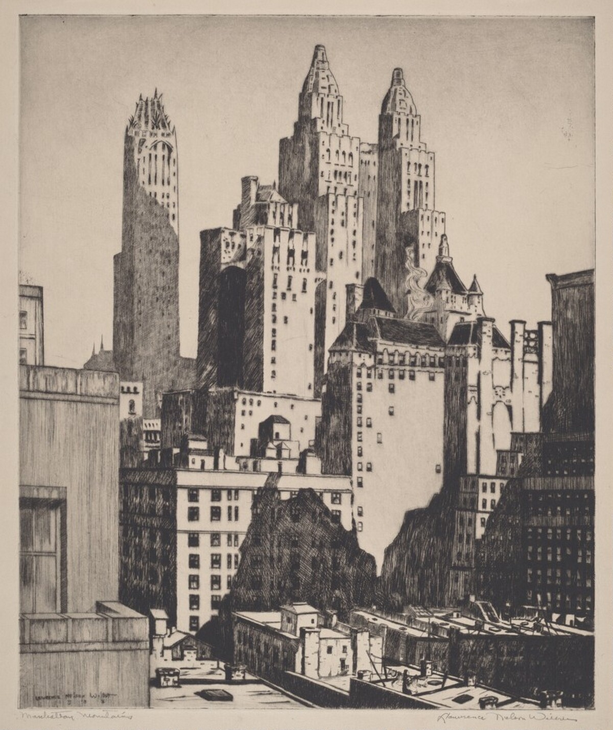 Manhattan Mountains by Lawrence Nelson Wilbur
