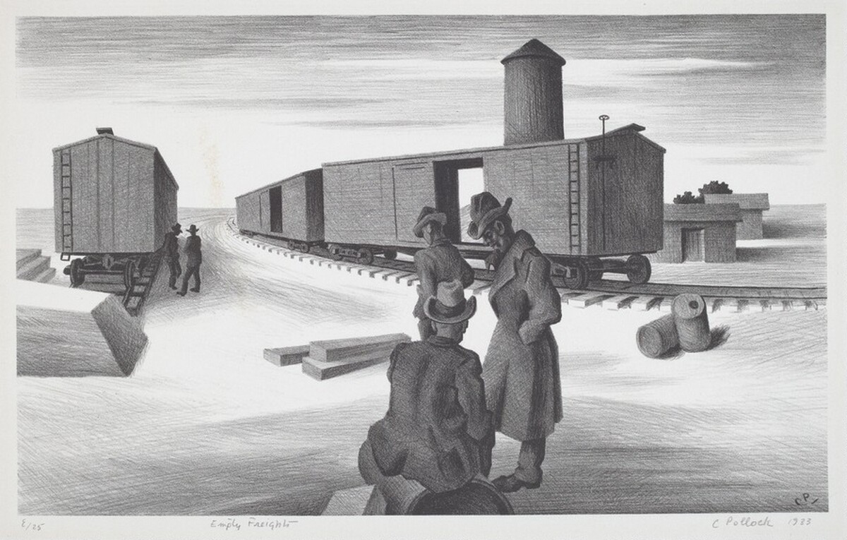 Empty Freights by Charles Cecil Pollock