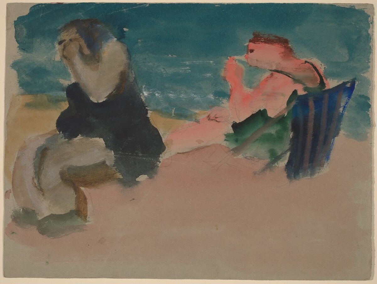 Two Figures Seated on the Beach by Mark Rothko