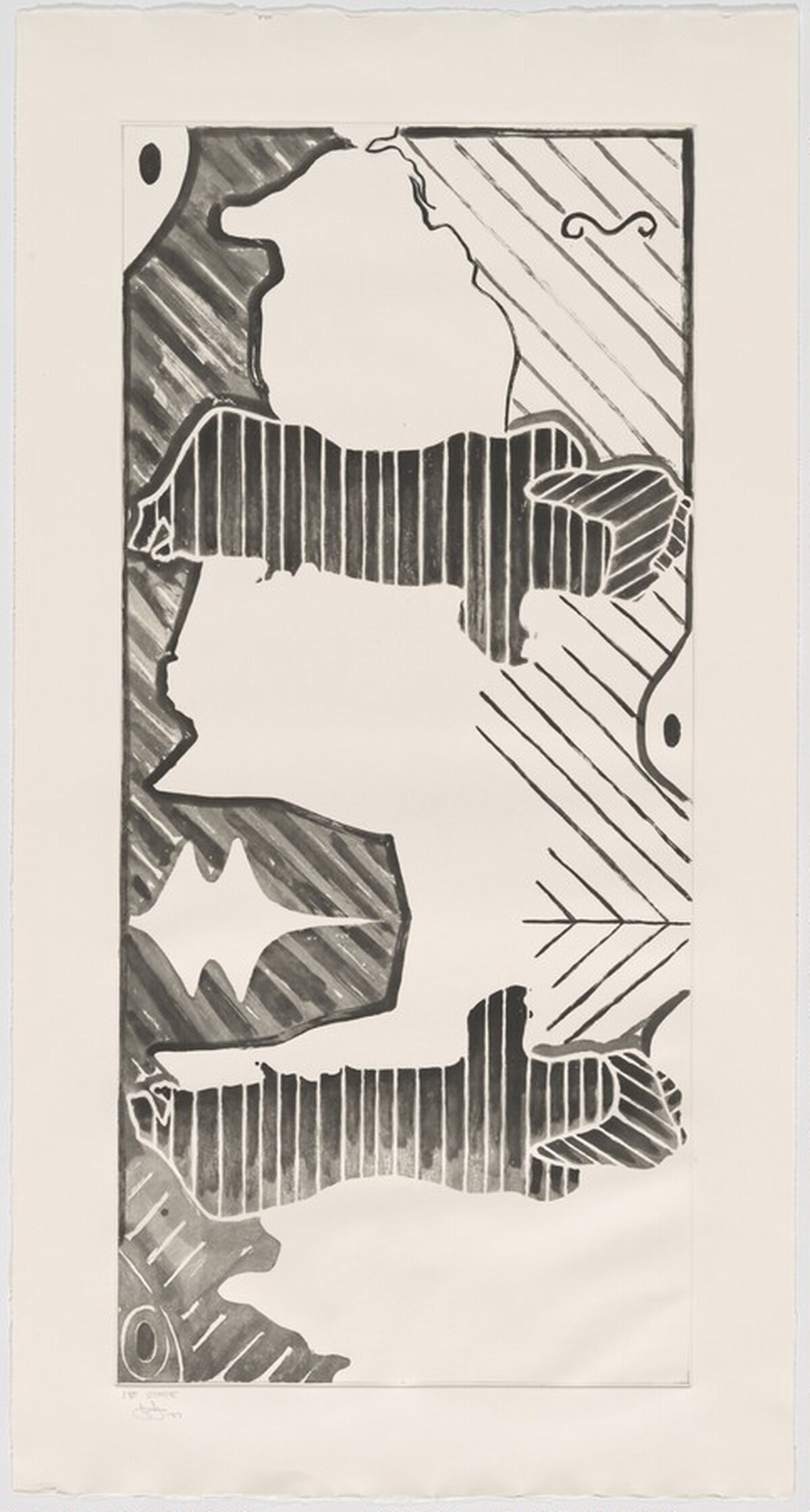 Green Angel 2 [state proof of 1st state] by Jasper Johns