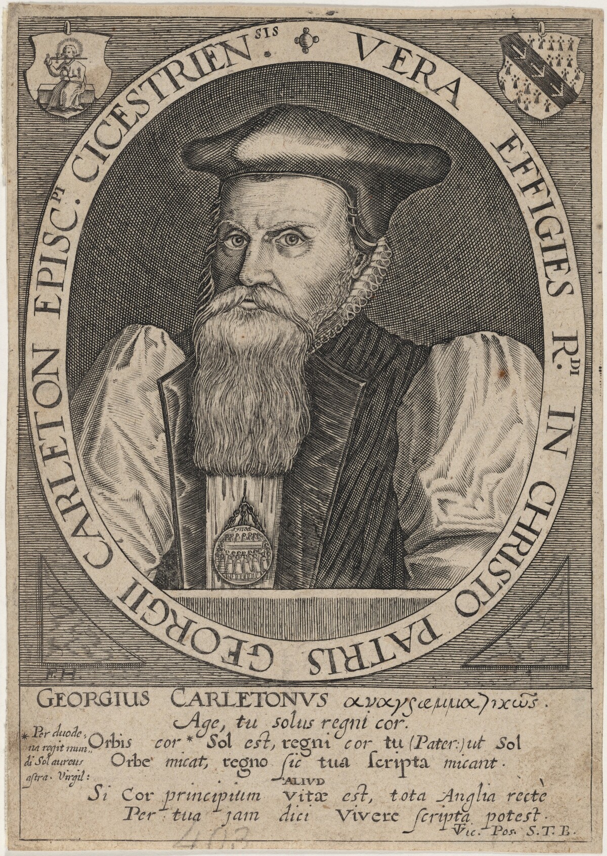 George Carleton, Bishop of Cheschester by Frederik van Hulsen