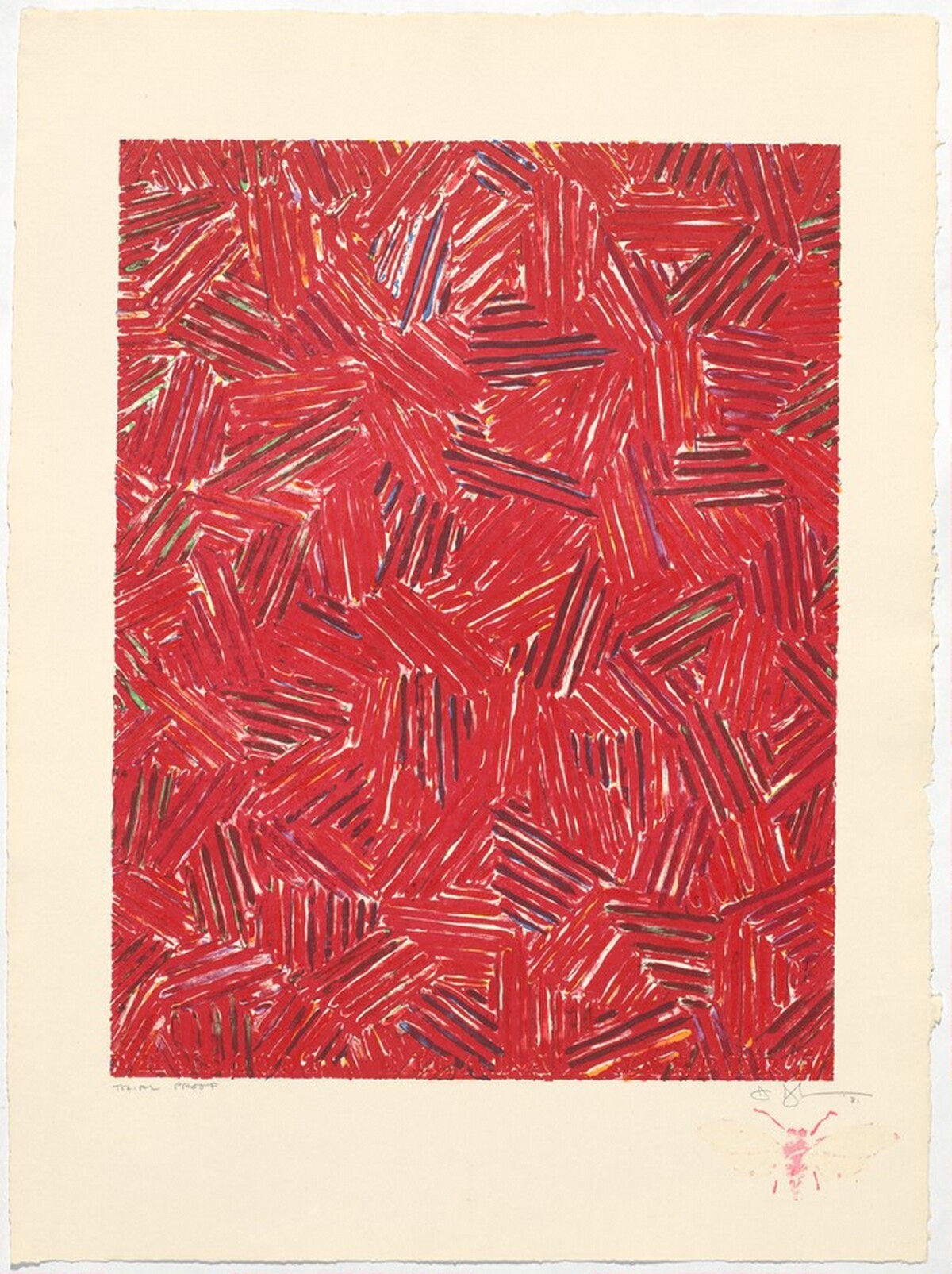 Cicada [trial proof] by Jasper Johns