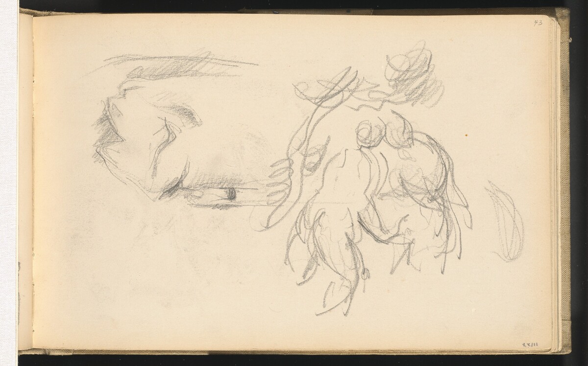 Women Bathers and a Roll of Paper by Paul Cezanne
