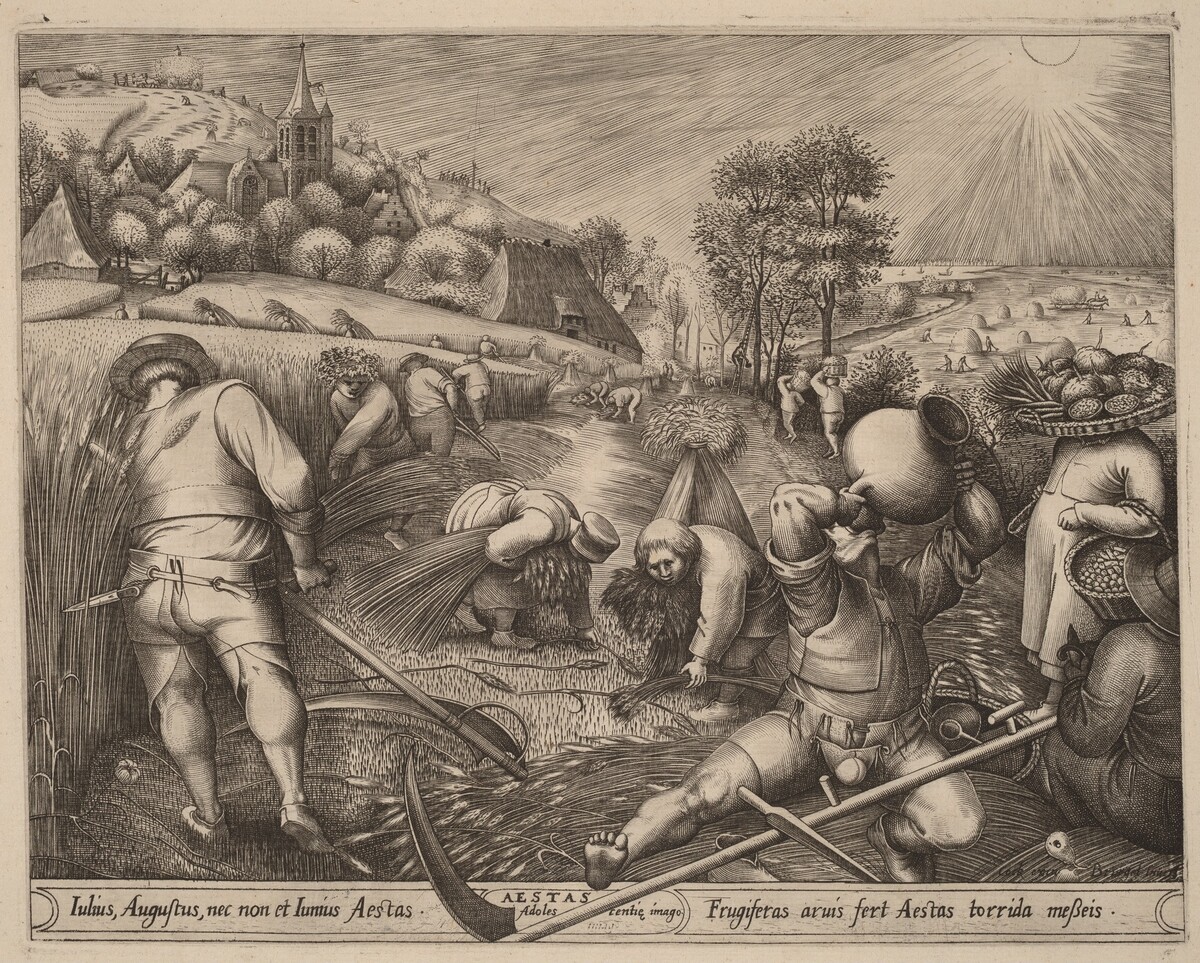 Summer by Pieter van der Heyden after Pieter Bruegel the Elder