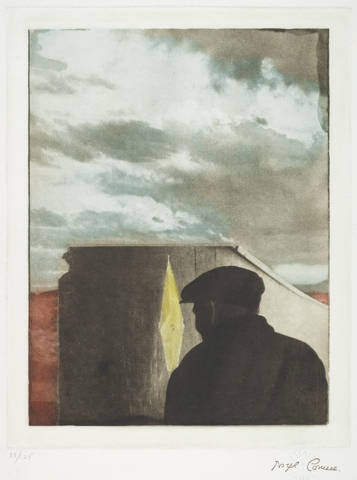Untitled (Landscape with Figure) by Joseph Cornell