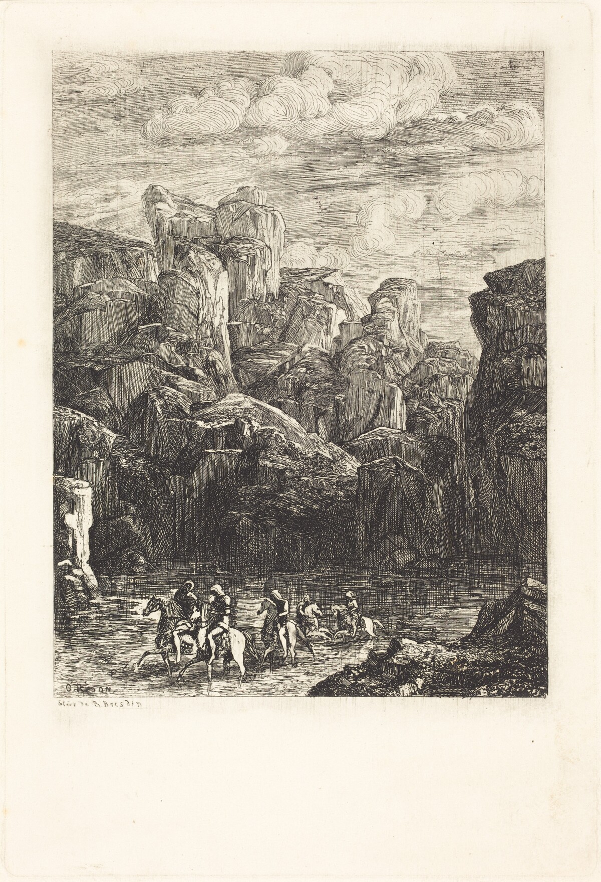 Le Gue (The Ford) by Odilon Redon