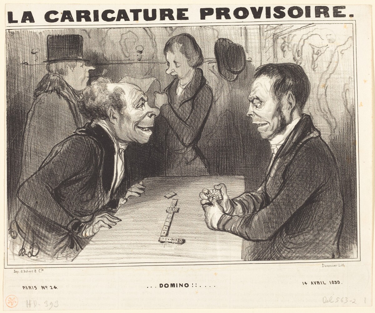 Domino!! by Honoré Daumier