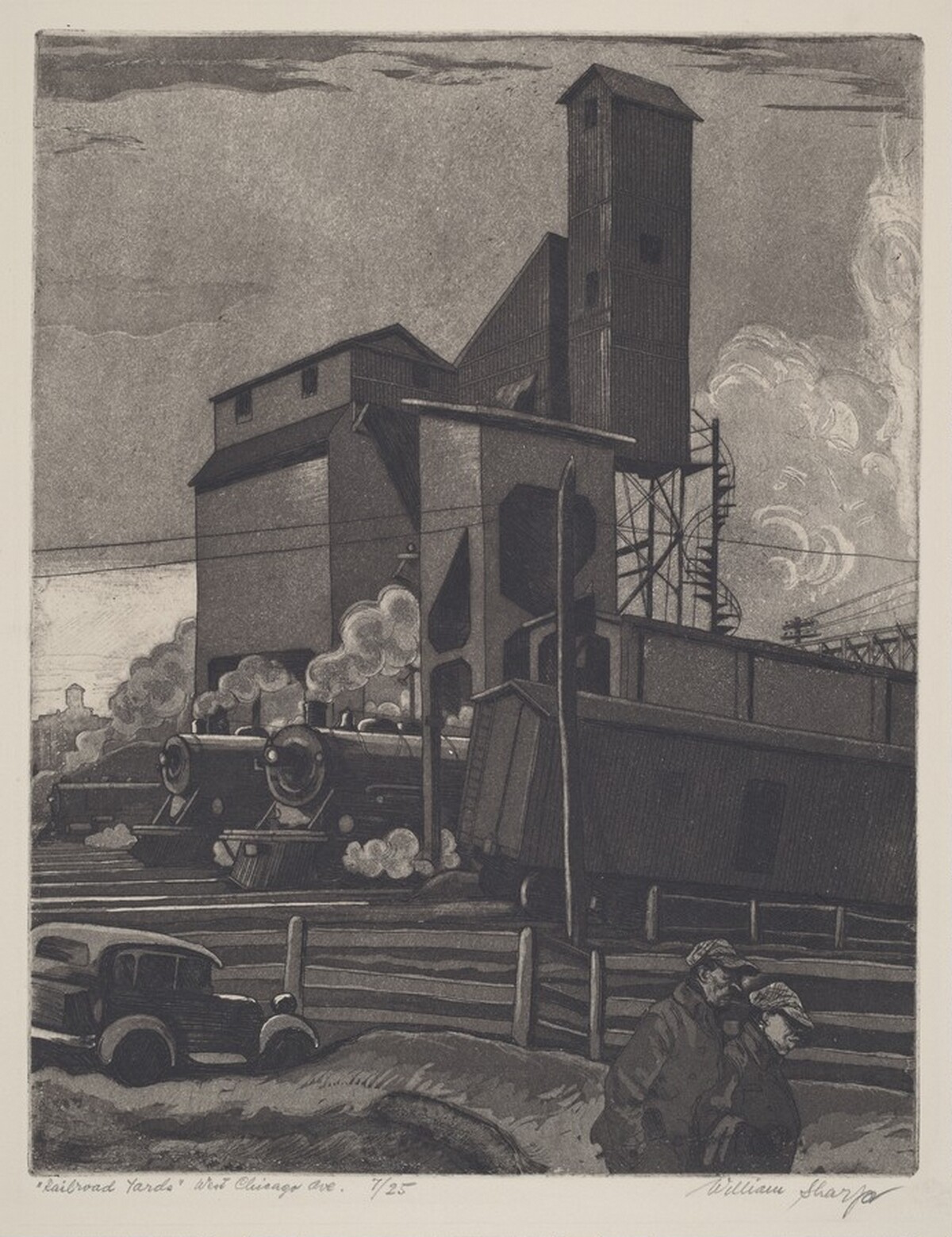 Railroad Yards West Chicago Avenue by William Sharp