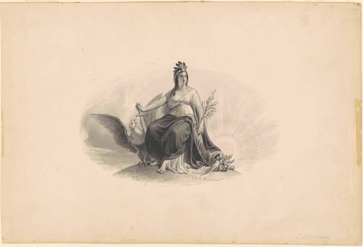 Design for an Emblem of the United States of America by Christian Schussele