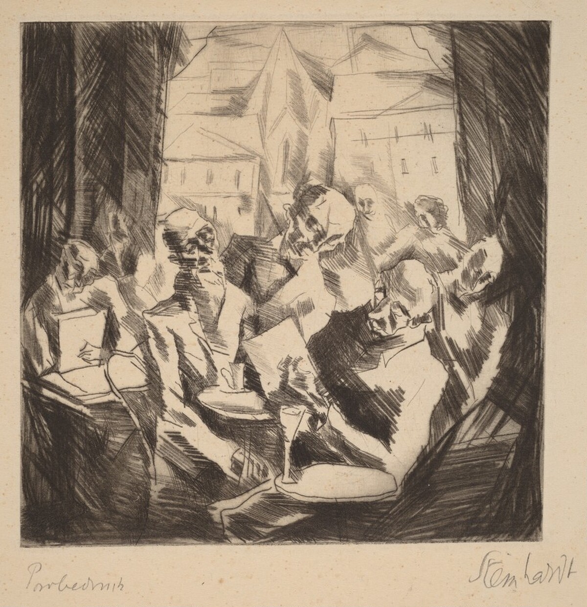 Coffee House by Jakob Steinhardt