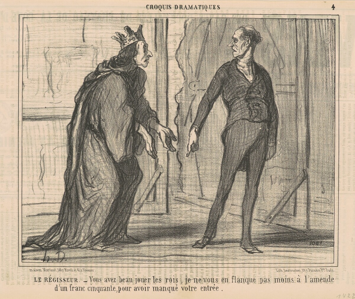 Le régisseur by Honoré Daumier