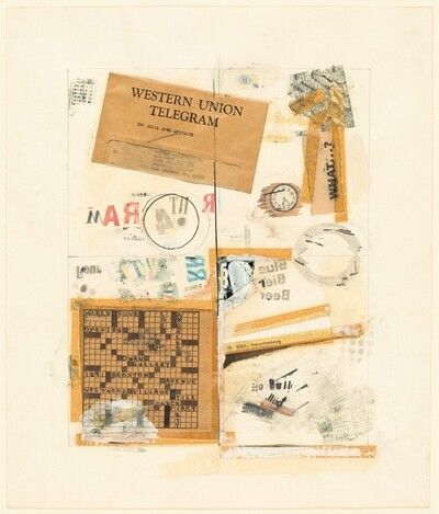 Maquette for Robert Rauschenberg Exhibition at Dwan Gallery
