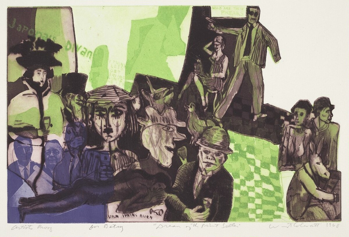 Dream of the Print Seller by Warrington Colescott