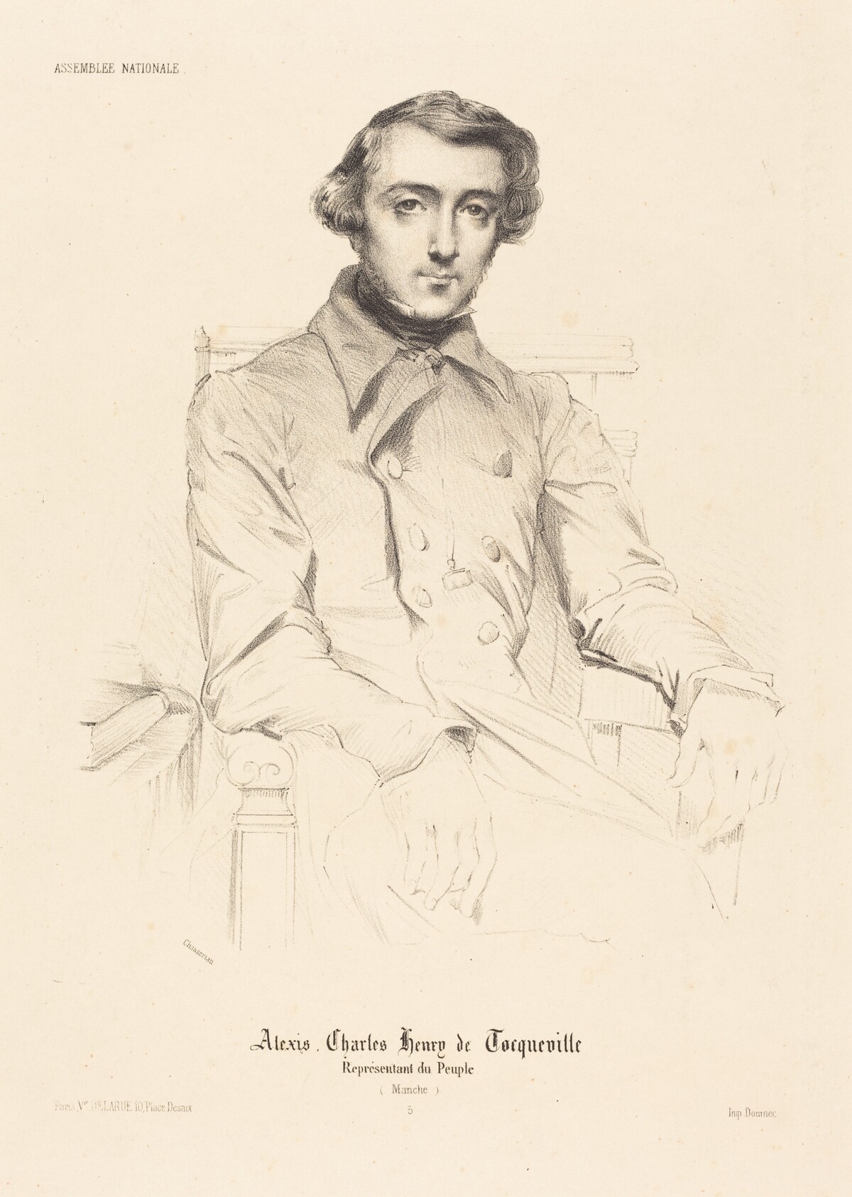 Alexis Charles Henry de Tocqueville by Théodore Chassériau
