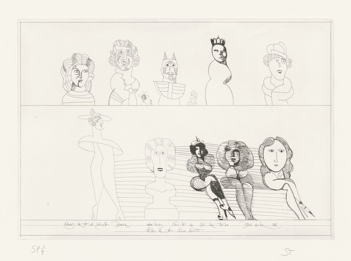 Ten Women by Saul Steinberg