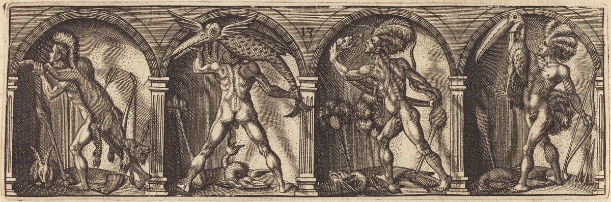 Les divers pourtraicts et figures XIII by Master AD