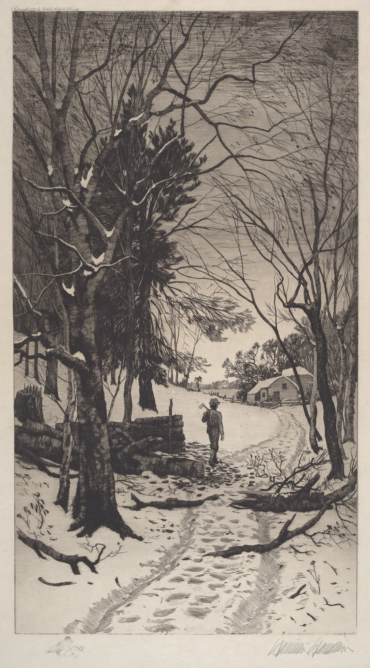 Untitled (Winter Landscape) by Hamilton Hamilton