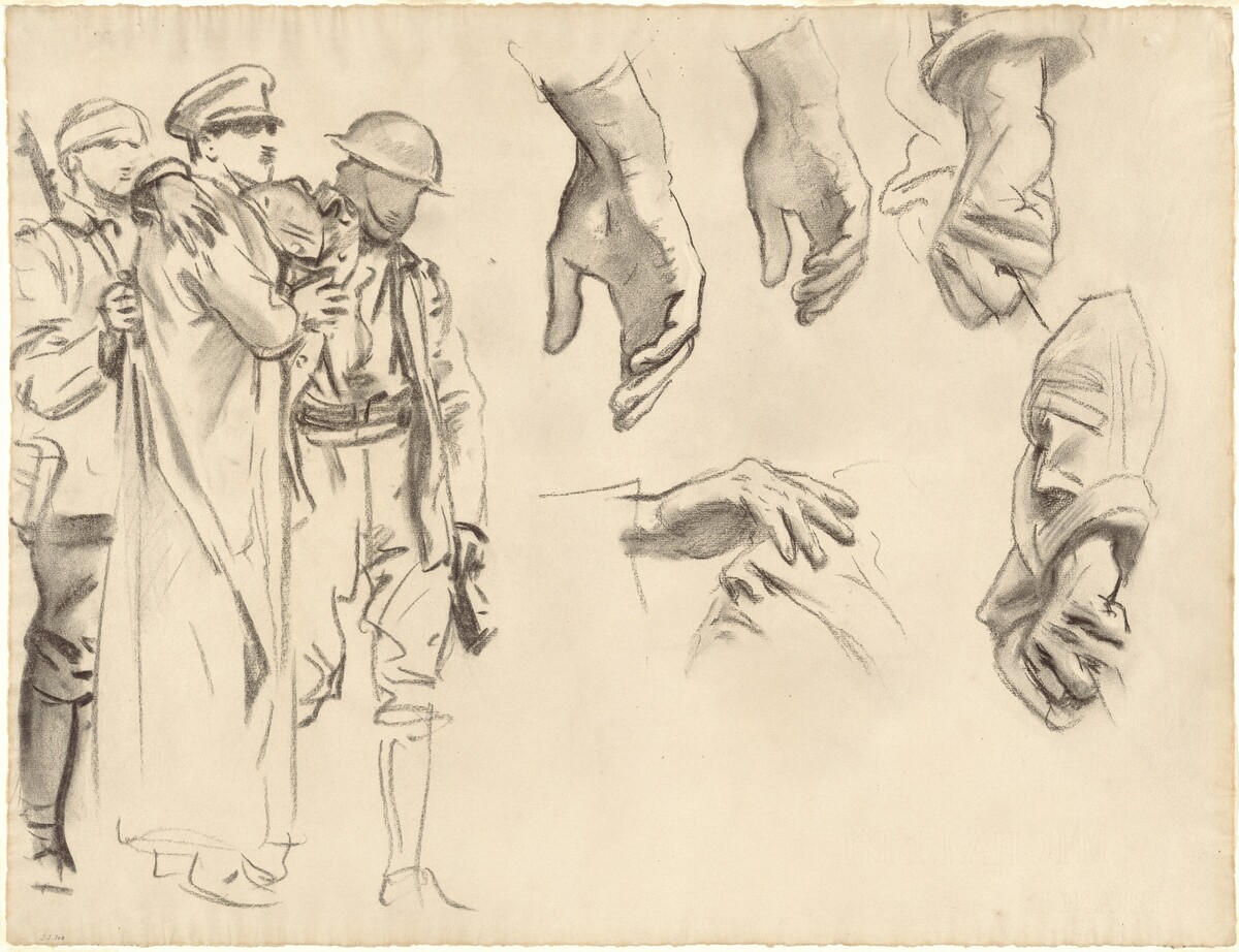 Studies for "Gassed" by John Singer Sargent