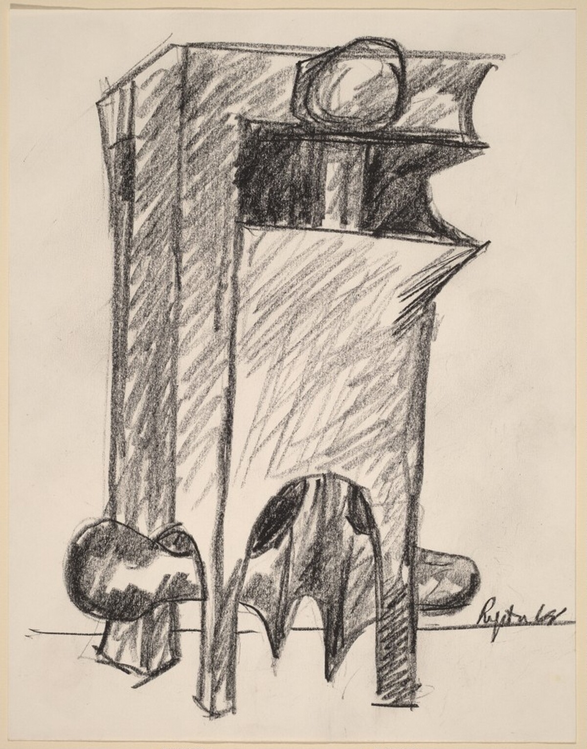 Study for "Conquistador" by Seymour Lipton
